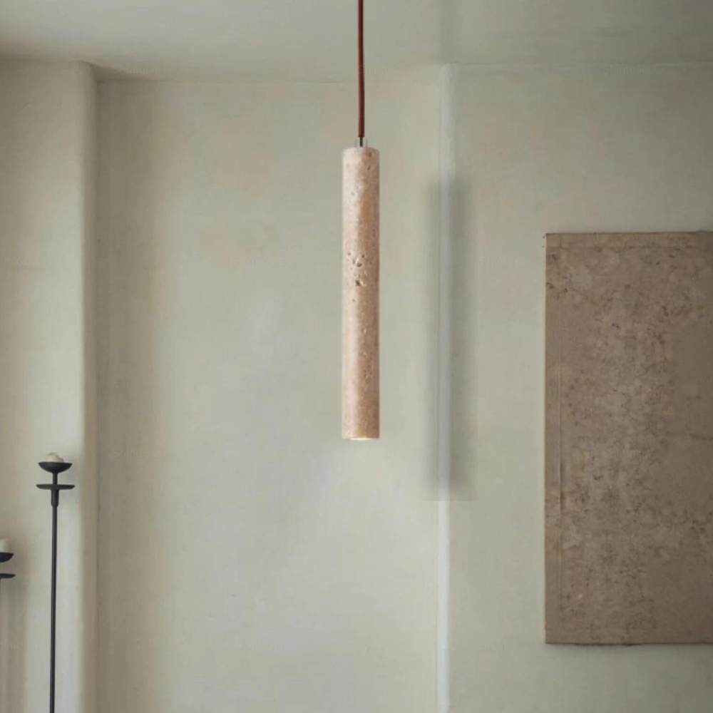 The Marbled Travertine Tube Light