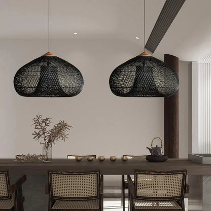 Elegant Handmade Rattan Pendant Light