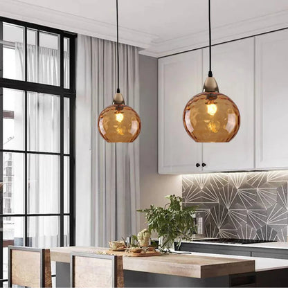 Modern LED Nordic Ceiling Glass Ball Pendant Lamp