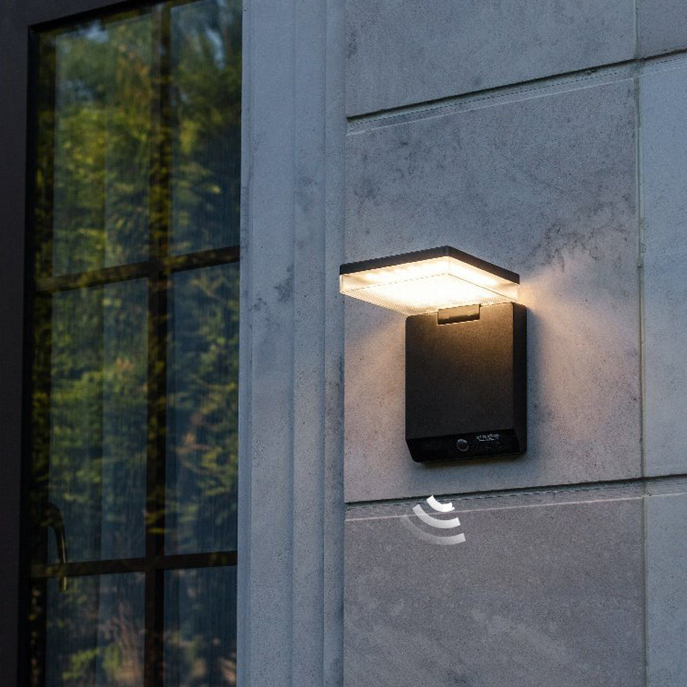 Modern Acrylic Solar Sensor Waterproof Outdoor Wall Lamp