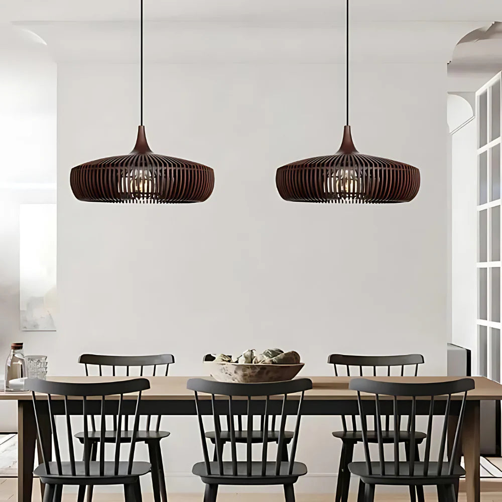 Asahi Japandi Solid Wood Pendant Light