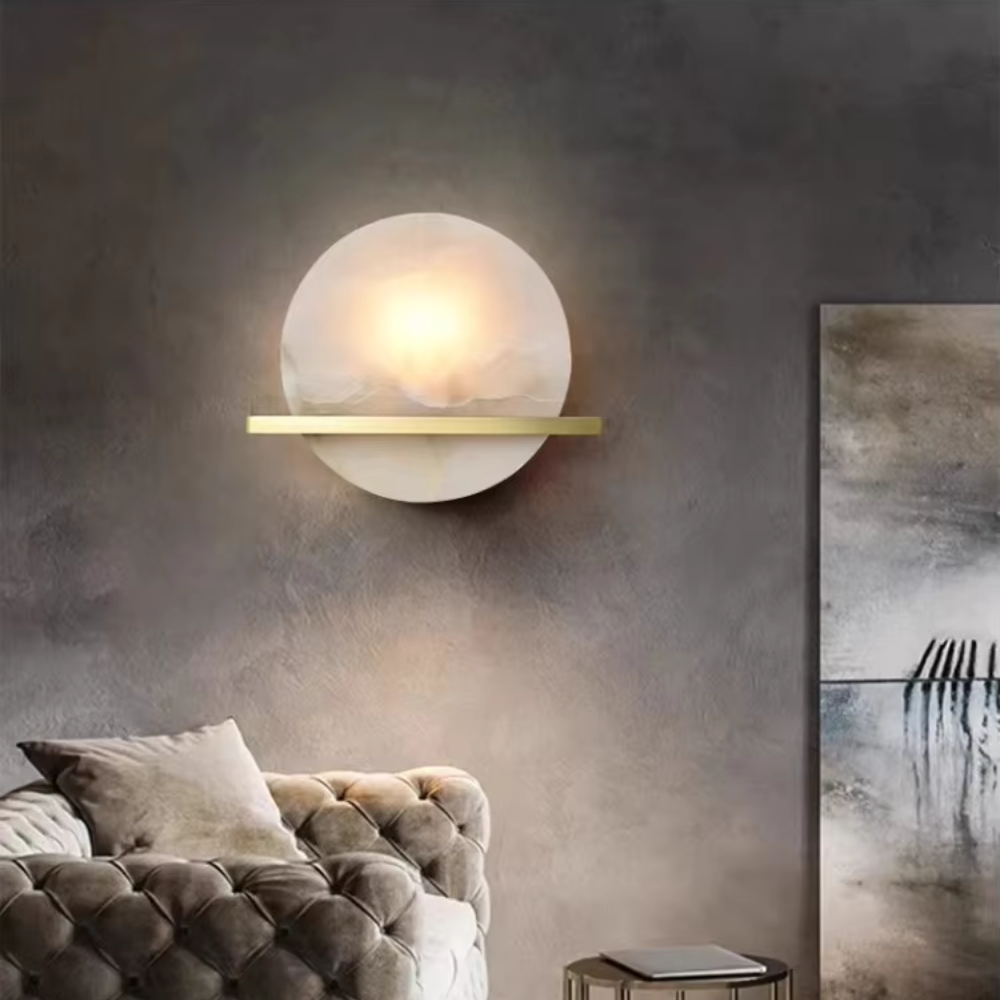 Spaanse Marmer Chip Wandlamp