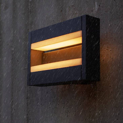 Modern Rectangular Rotatable Outdoor Wall Lamp