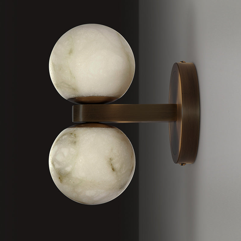 Tabadal Double-Headed Modern Marble Wall Light