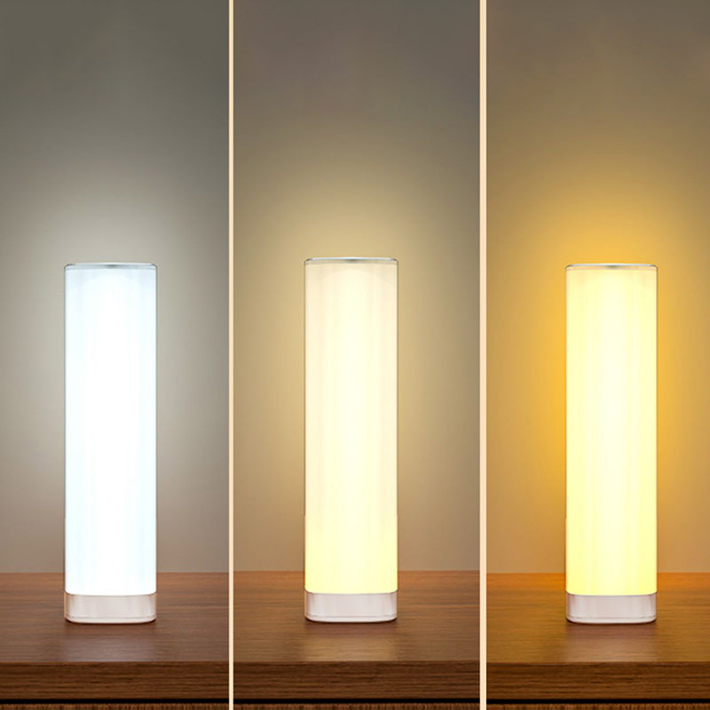 Acrylic Column Shade USB LED Table Lamp