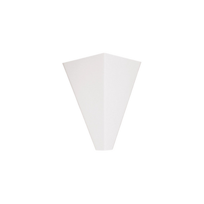 Eden White Modern Geometric Plaster Wall Light