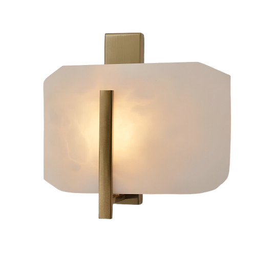 Nordic Natural Alabaster Stone Square Wall Light