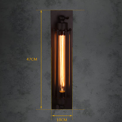 Retro Industrial Edison Long Flute Wall Lamp