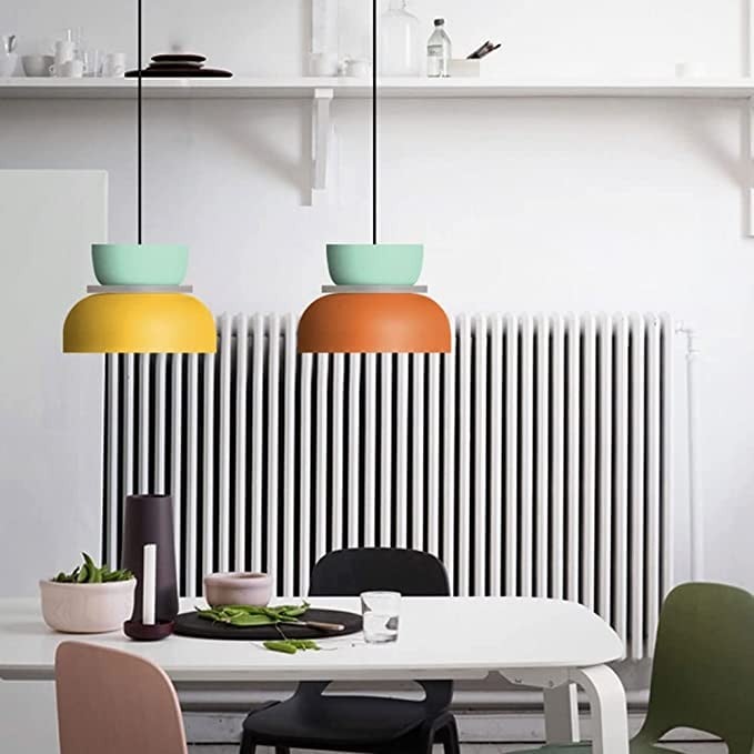 Colorful Bowl Shade Pendant Light