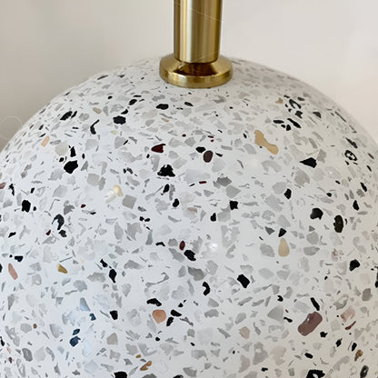 Creative Dome Iron Fabric Stone Table Lamp