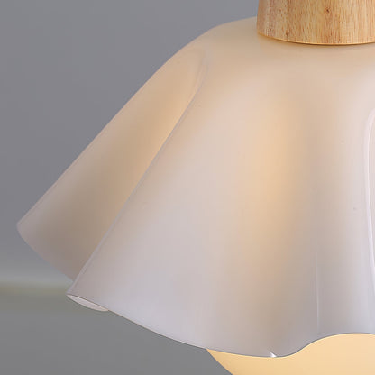 Noordse Stijl Houten Bloem Pendant Lamp