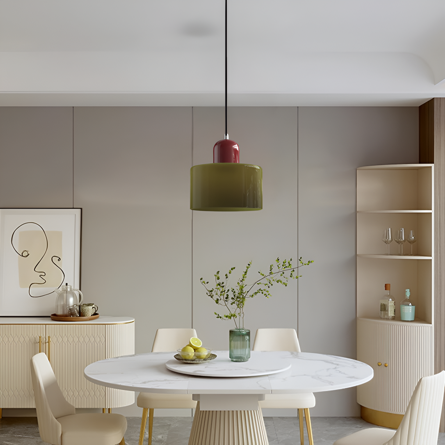 Nordic Glass Shade Pendant Light