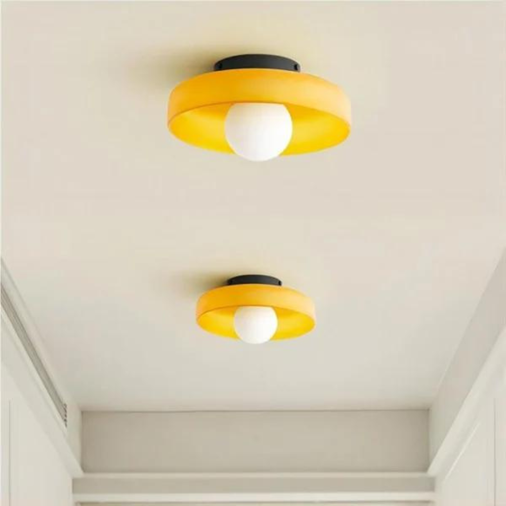 The Olive Disc Wall and Ceiling Lamp