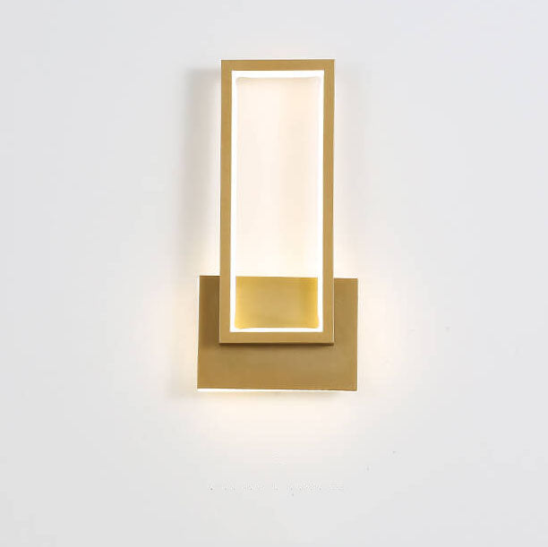 Luxurious Gold LED Lamp Minimalist Design