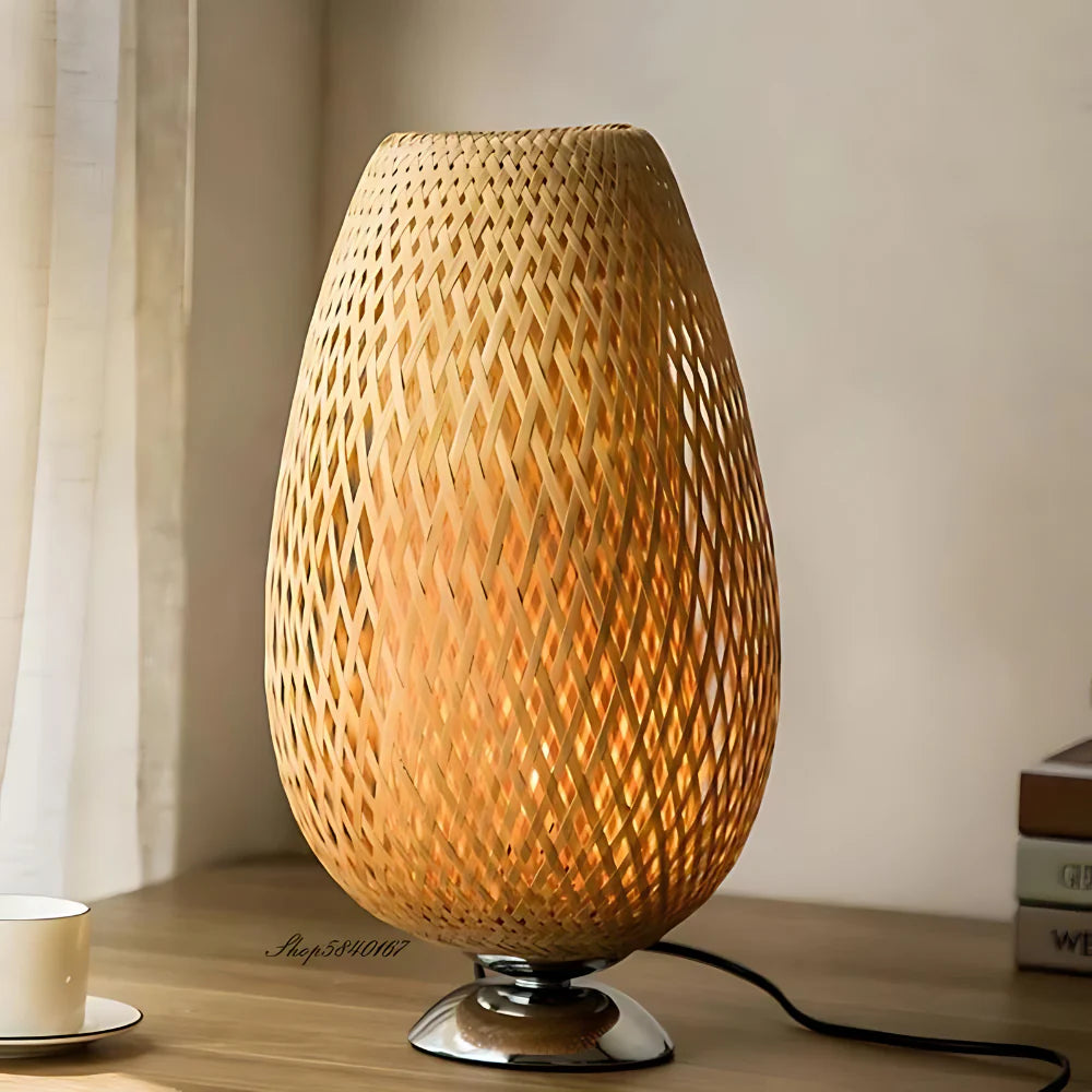 Handcrafted Sustainable Bamboo Table Lamp