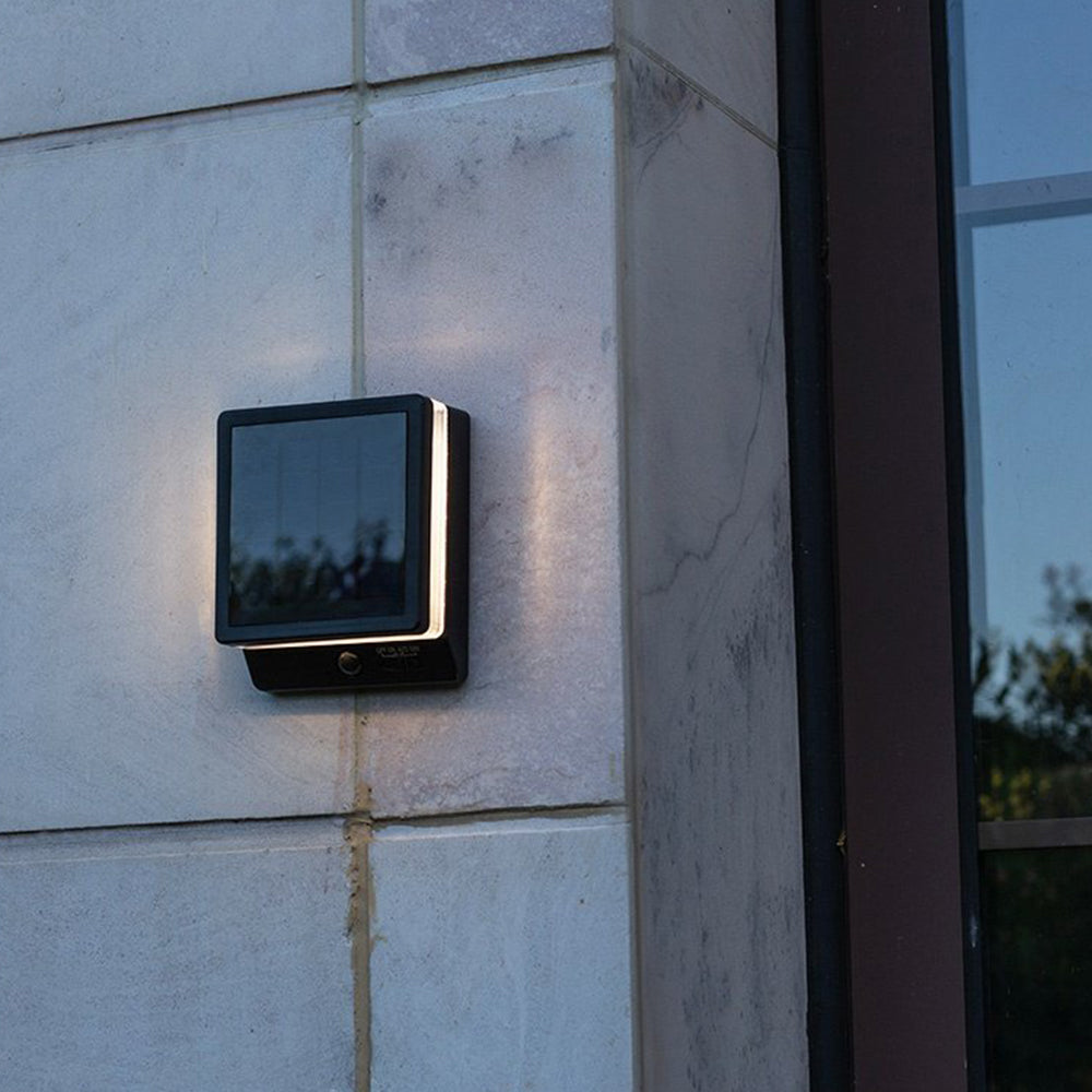 Modern Acrylic Solar Sensor  IP65 Waterproof Outdoor Wall Lamp