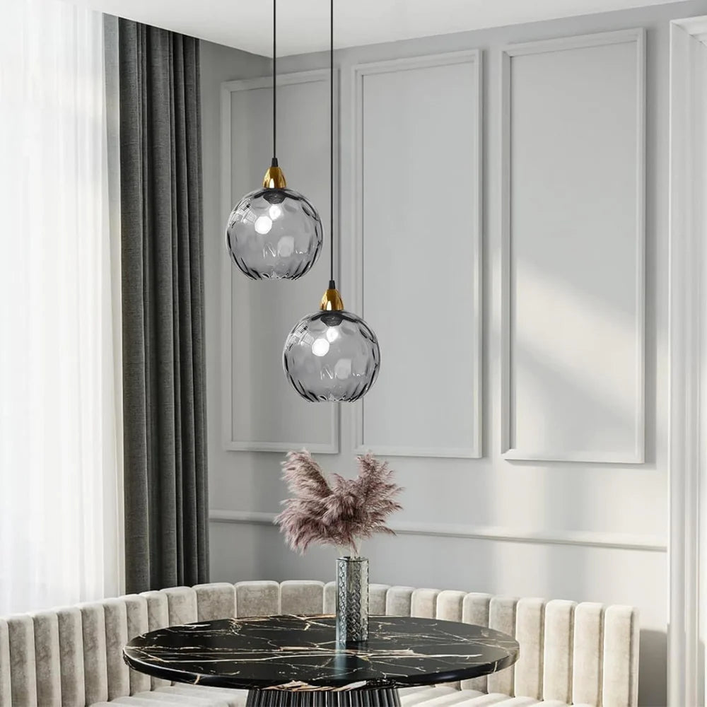 Modern LED Nordic Ceiling Glass Ball Pendant Lamp