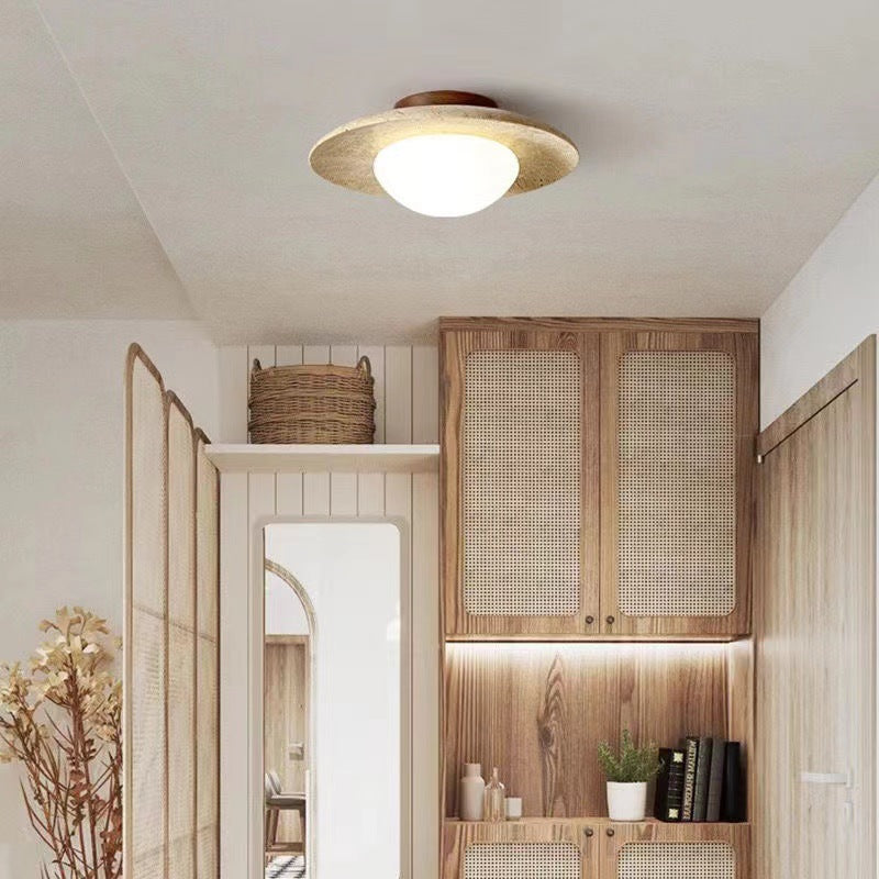 Lampada da soffitto in travertino minimalista nordico naturale