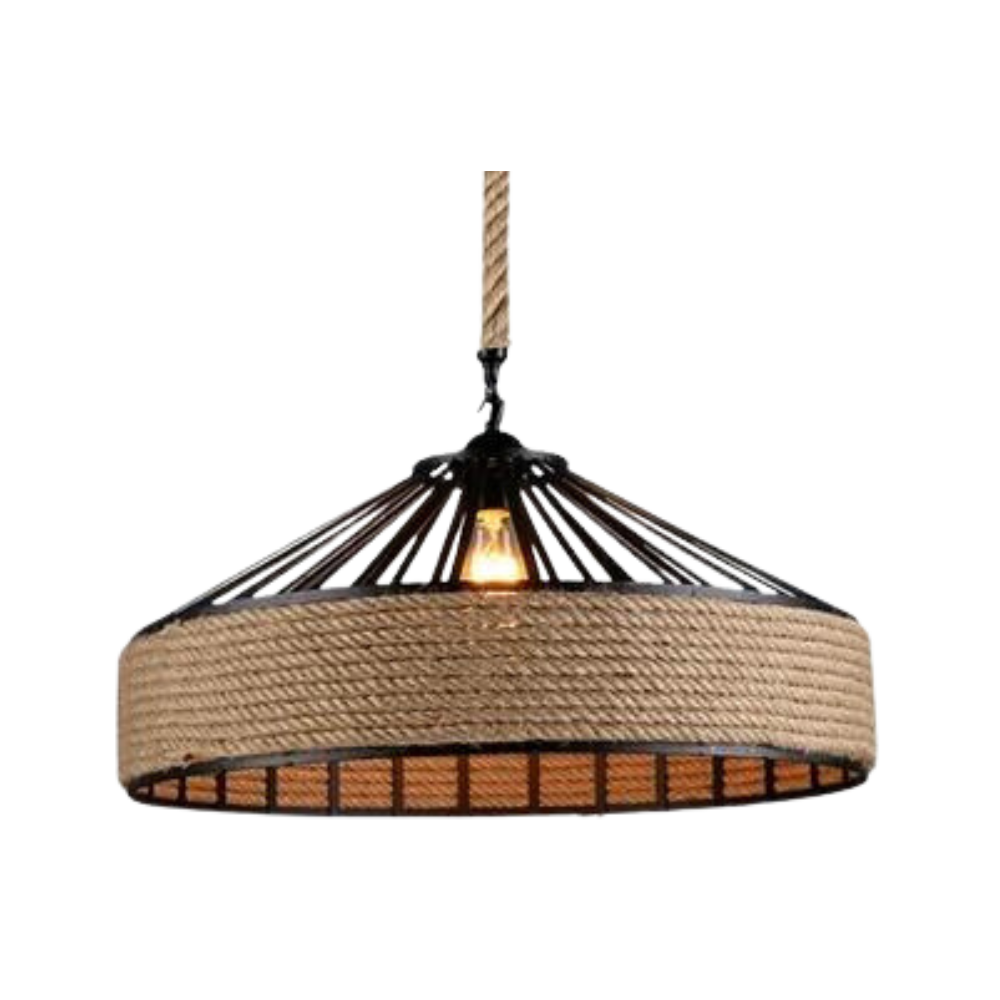 The Industrial Hemp Rope Chic Pendant Light
