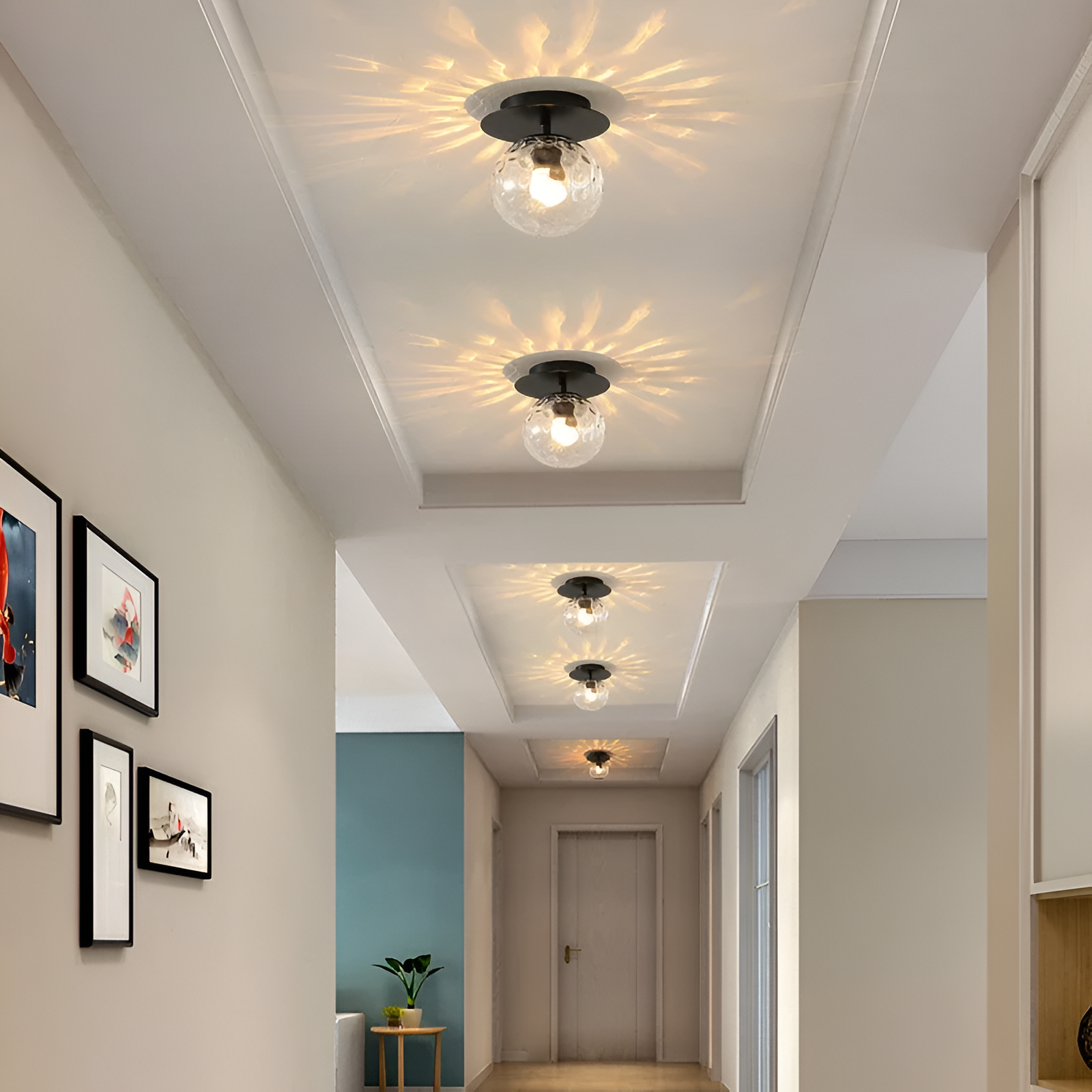 Lumière de plafond LED pour allées et couloirs