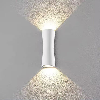 Minimalist Torch Metal Acrylic LED Outdoor Wall Lamp