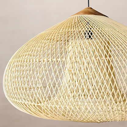 Elegante handgefertigte Rattan-Pendelleuchte