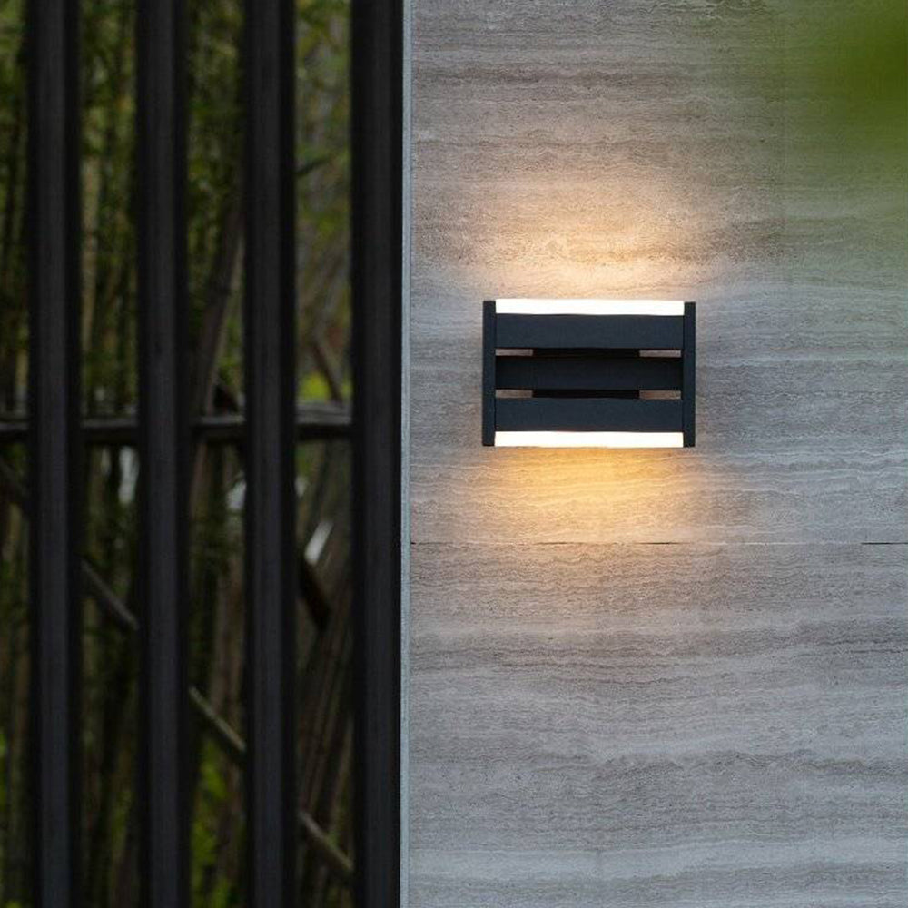 Modern Rectangular Rotatable Outdoor Wall Lamp