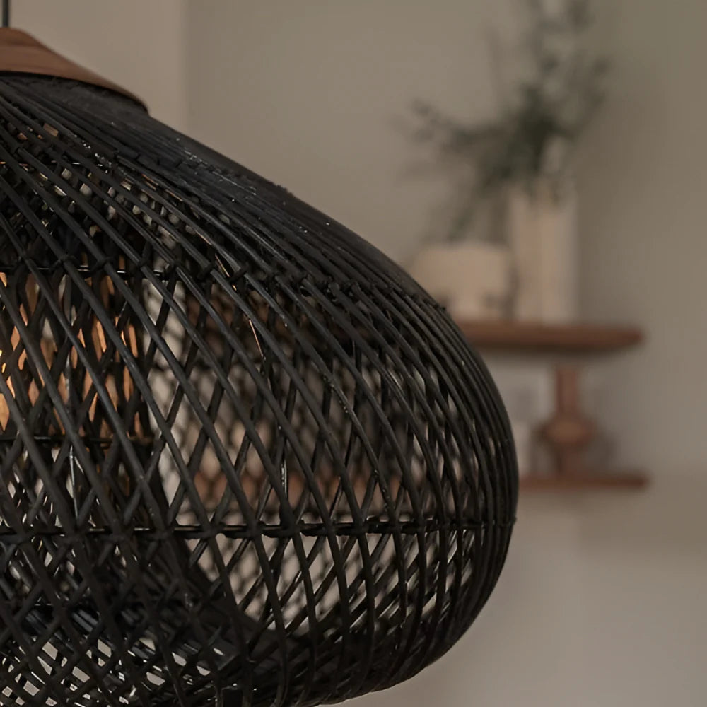 Elegant Handmade Rattan Pendant Light