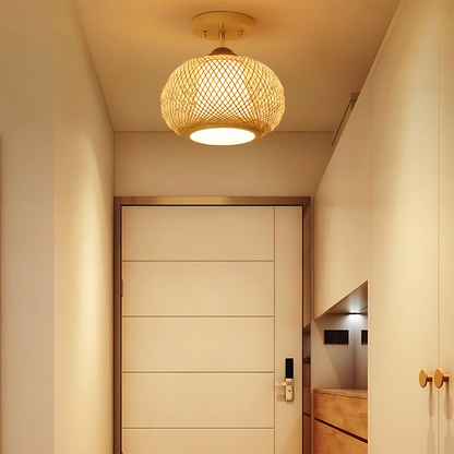 Muto Handmade Rattan Ceiling Light