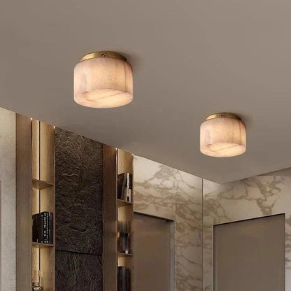 Rivage Alabaster Minimalist Ceiling Light