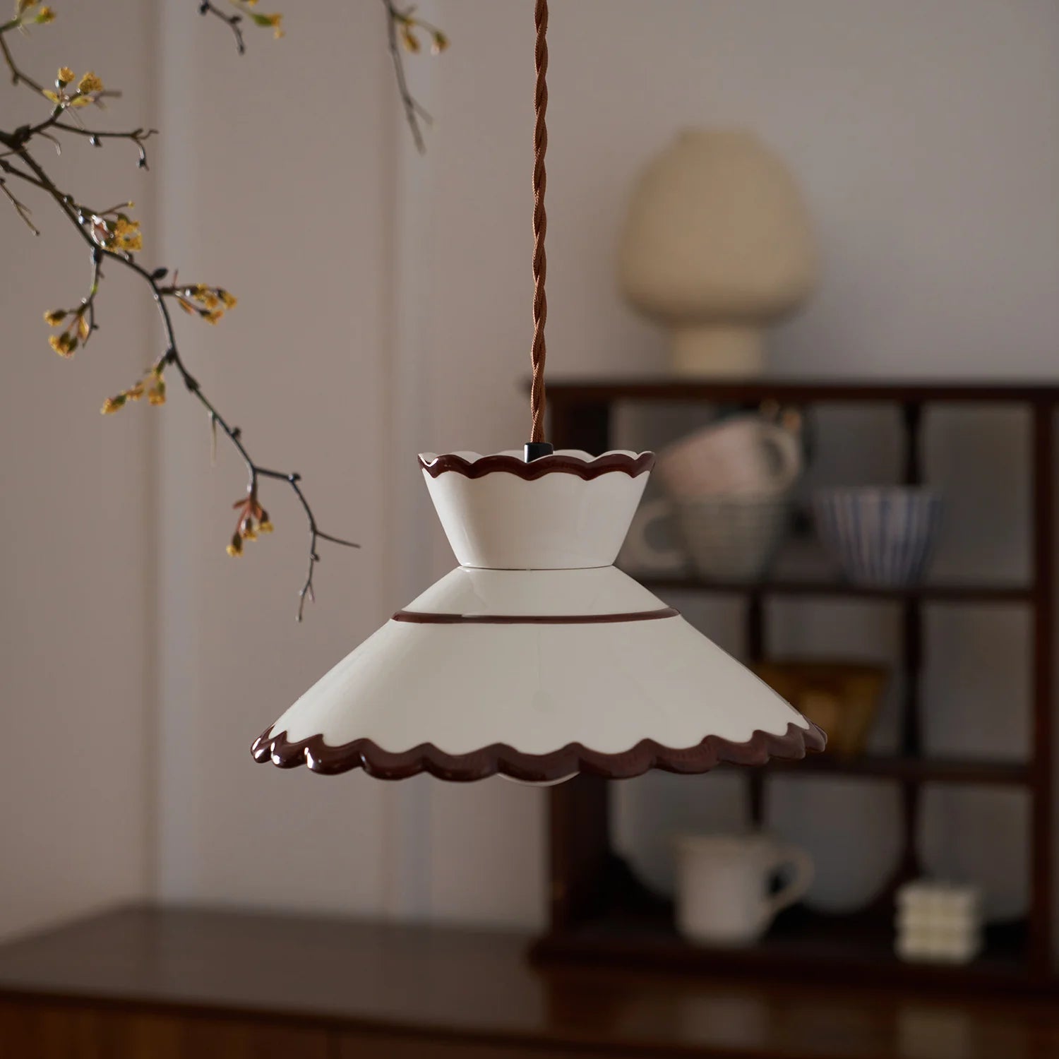 Fall Classic Vintage Ceramic Pendant Light