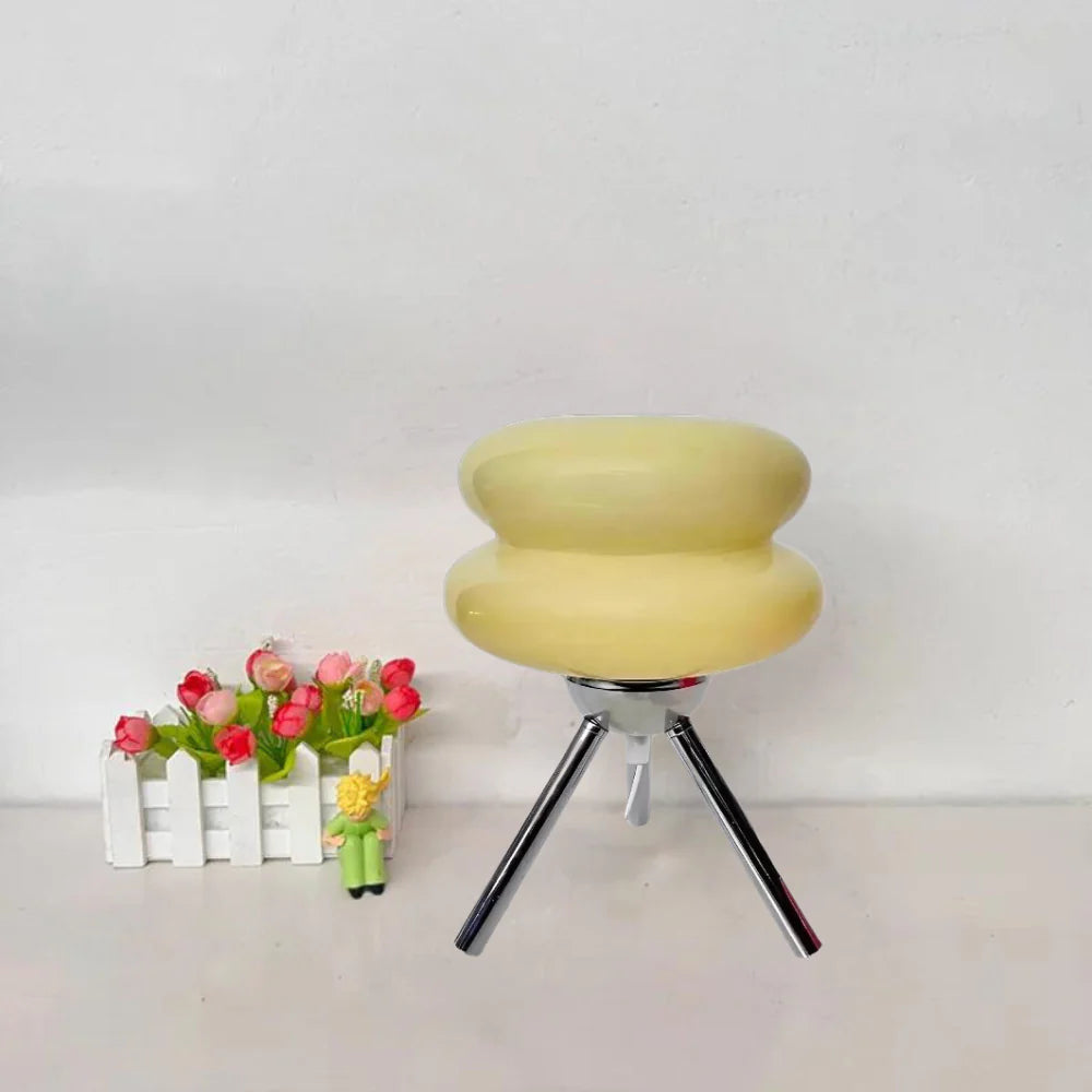 Lámpara de mesa trípode sueño pastel