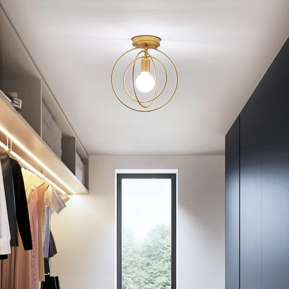 Goldene Ring Deckenlampe