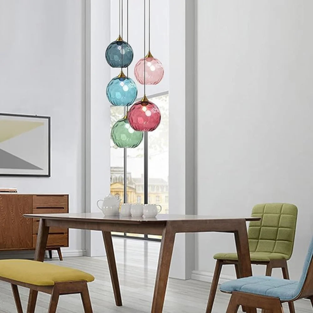 Modern LED Nordic Ceiling Glass Ball Pendant Lamp