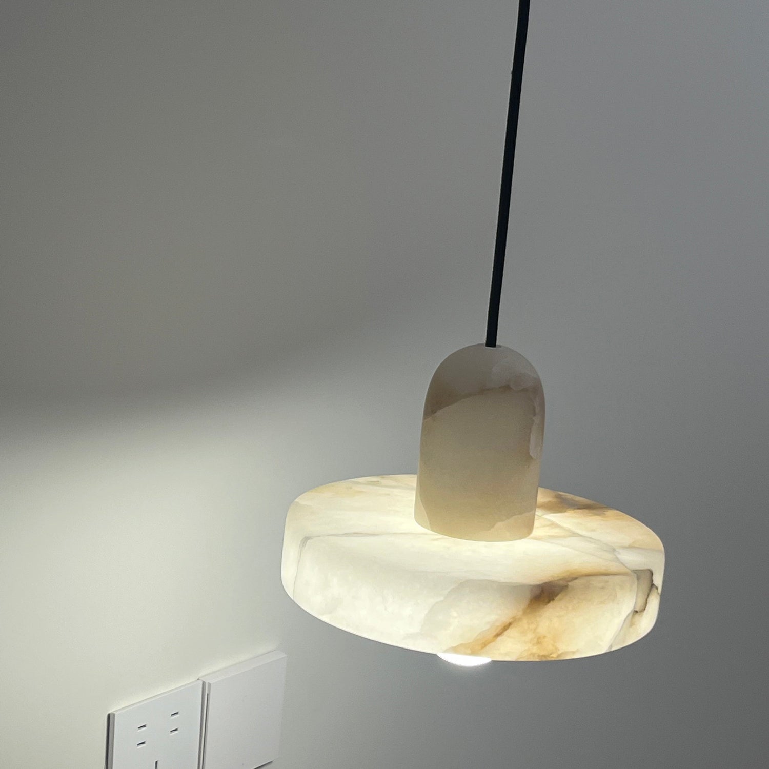 Witte Alabaster Marmeren Hanglamp