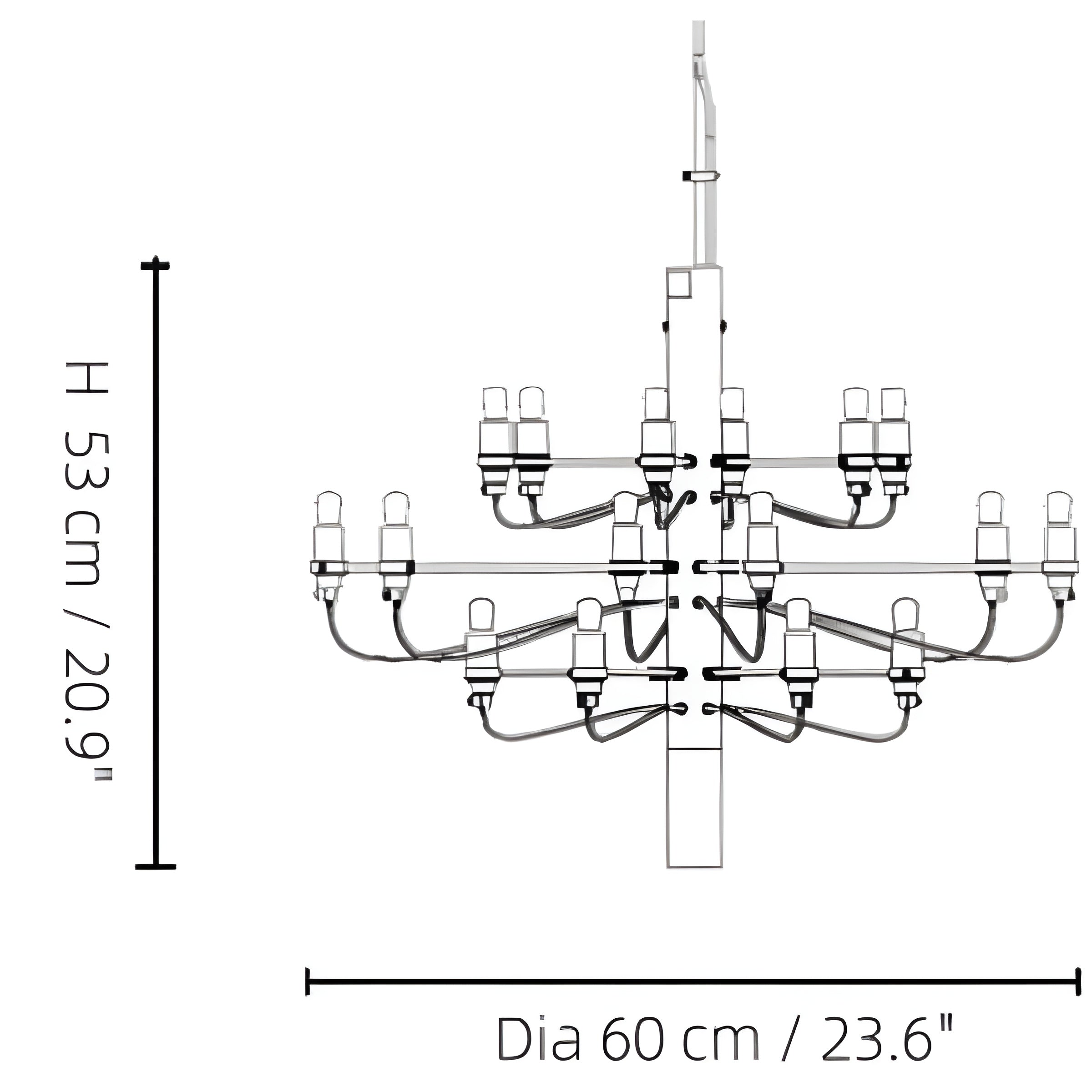 Suspension à multi-lumières LED Luxury Bloom