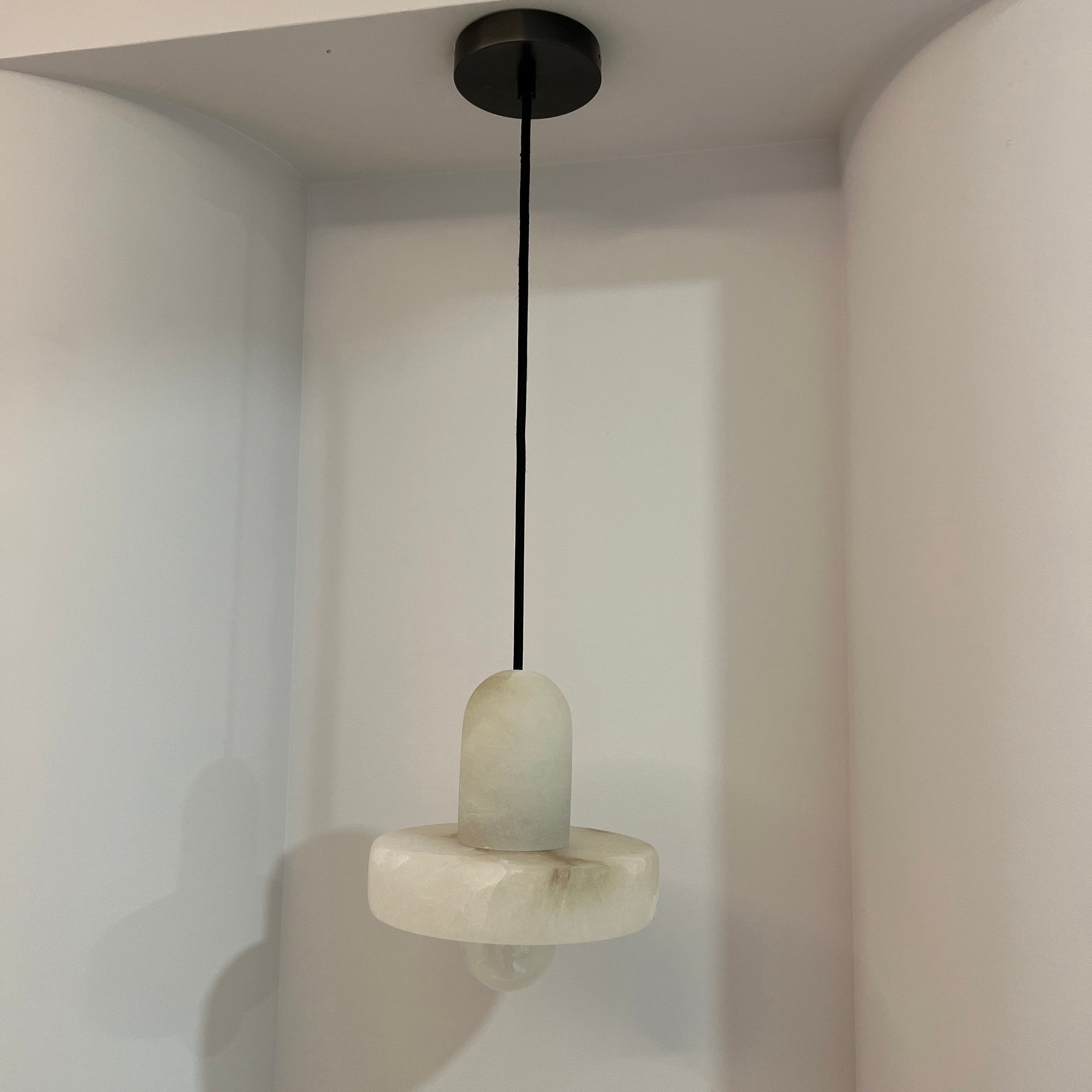 Witte Alabaster Marmeren Hanglamp