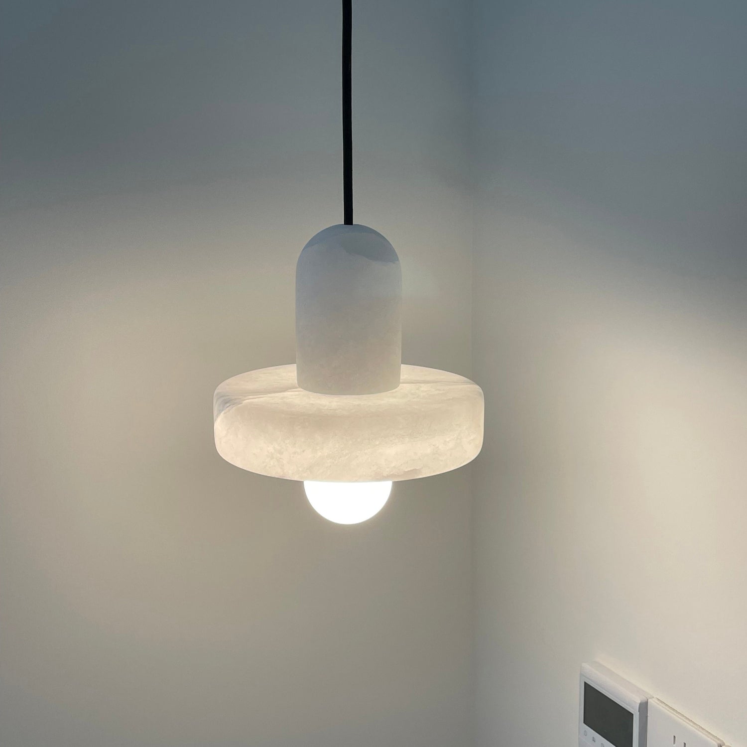 Witte Alabaster Marmeren Hanglamp