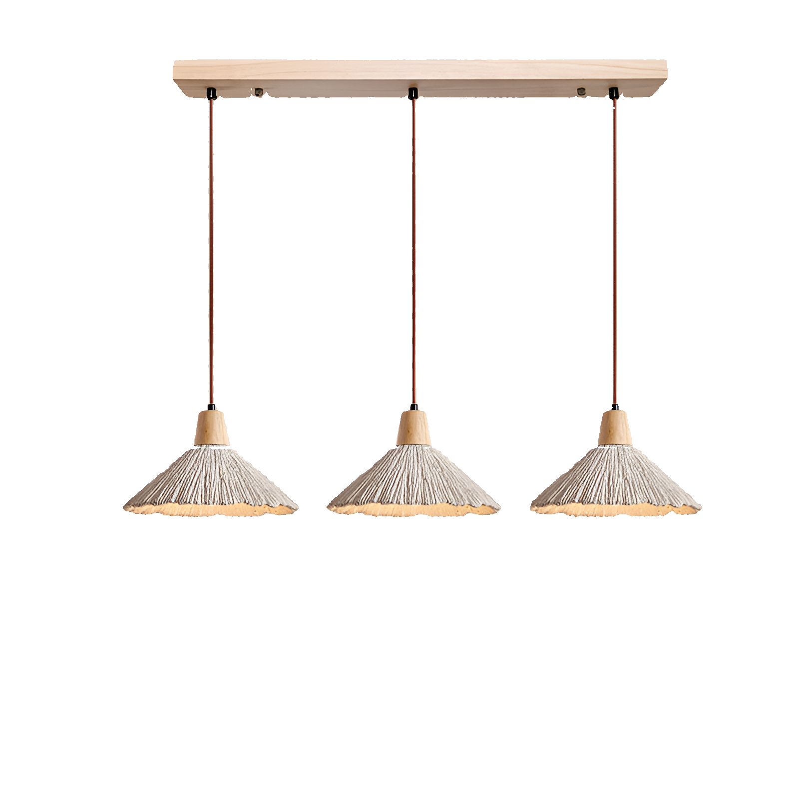 Cream Retro Wabi-Sabi LED Pendant Light