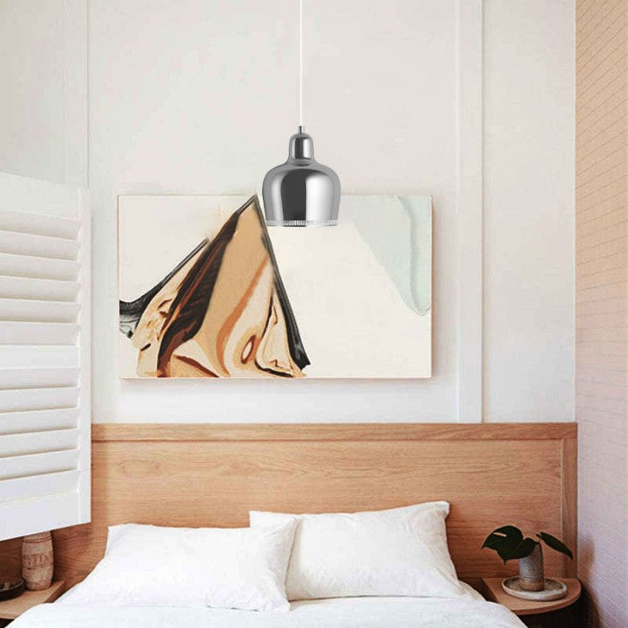 Golden Bell Shaped Pendant Light