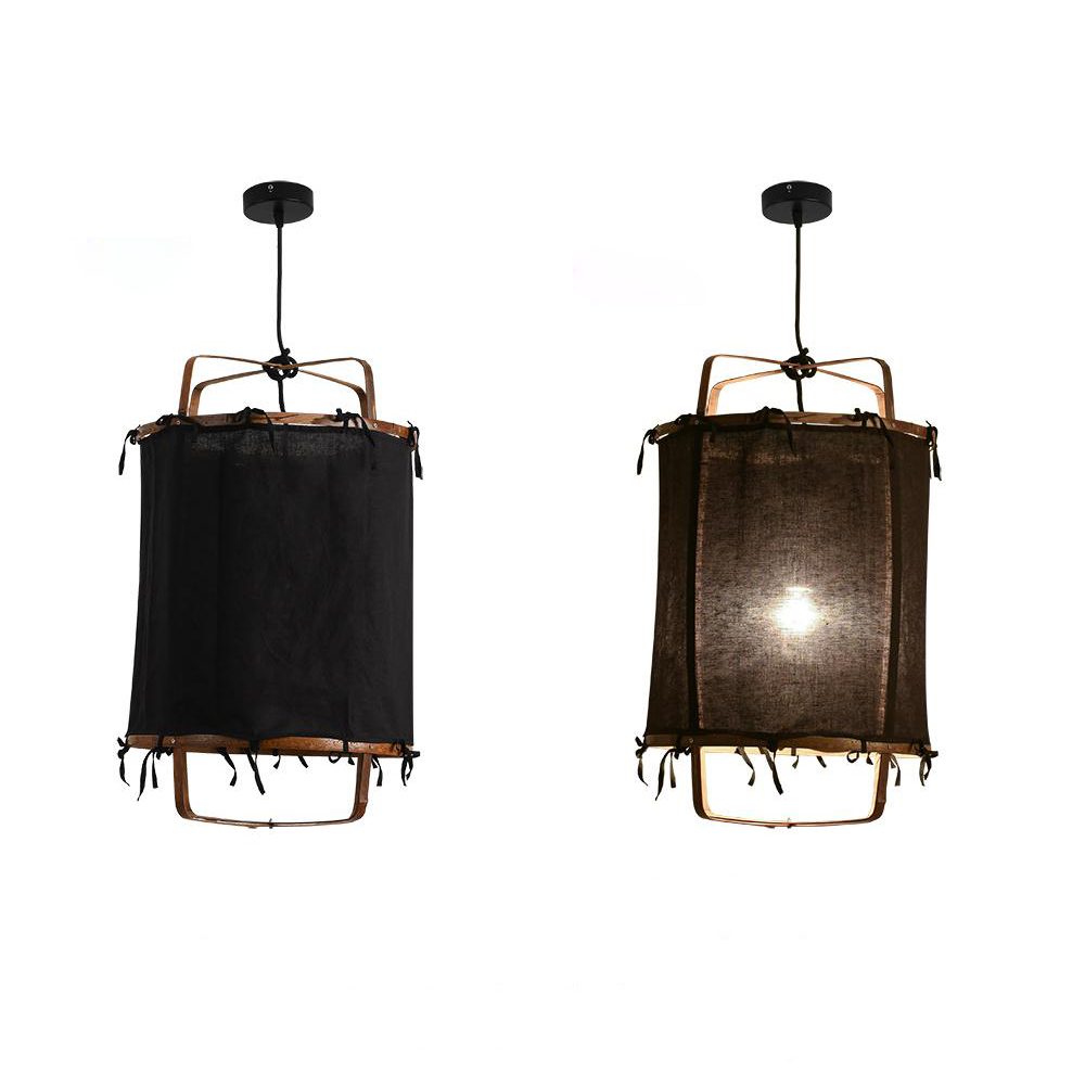 Lampe suspendue en bambou Boho Eco Ay Illuminate