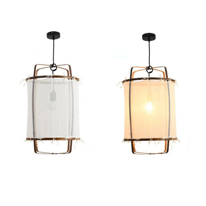 Lampe suspendue en bambou Boho Eco Ay Illuminate