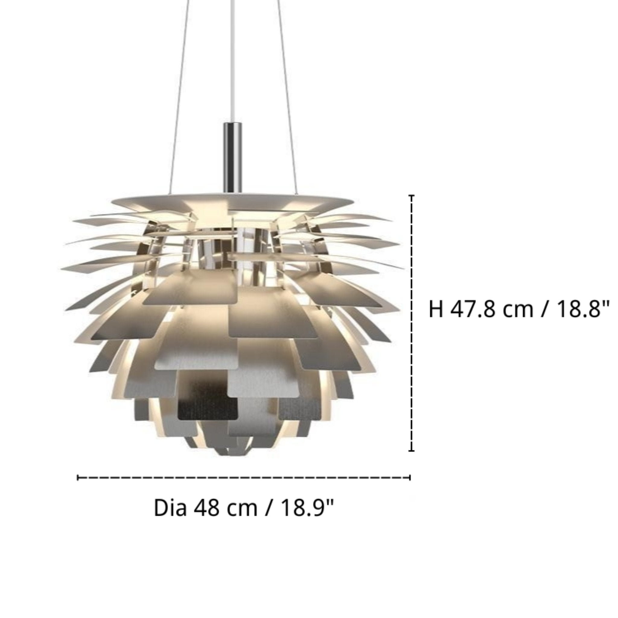 Lampada a sospensione a forma di carciofo creativo nordico