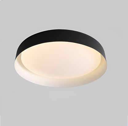 Wabi-Sabi Stijl Houtnerf Ronde Plafondlamp