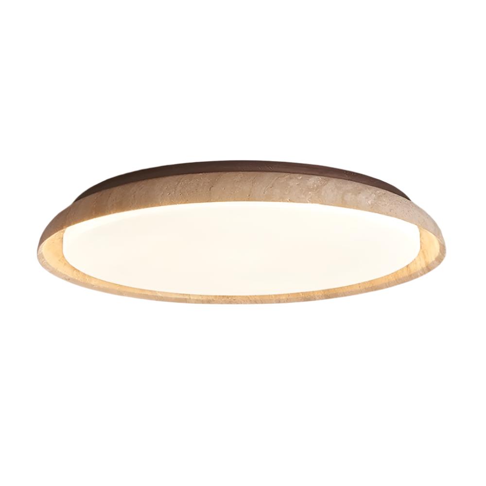 Travertine Japanese Wabi-Sabi Style Retro Ceiling Light