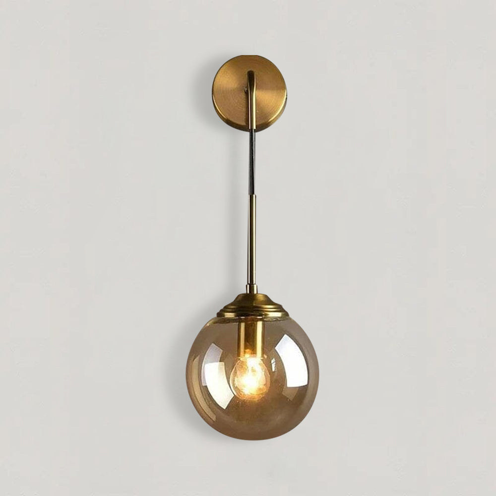 Elegant Eclipse Glass Hanging Wall Lamp