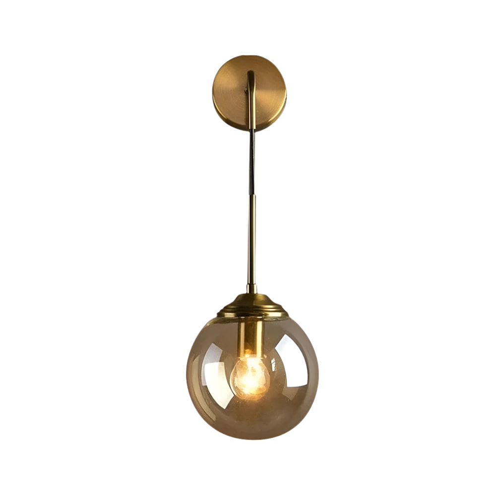 Elegant Eclipse Glass Hanging Wall Lamp