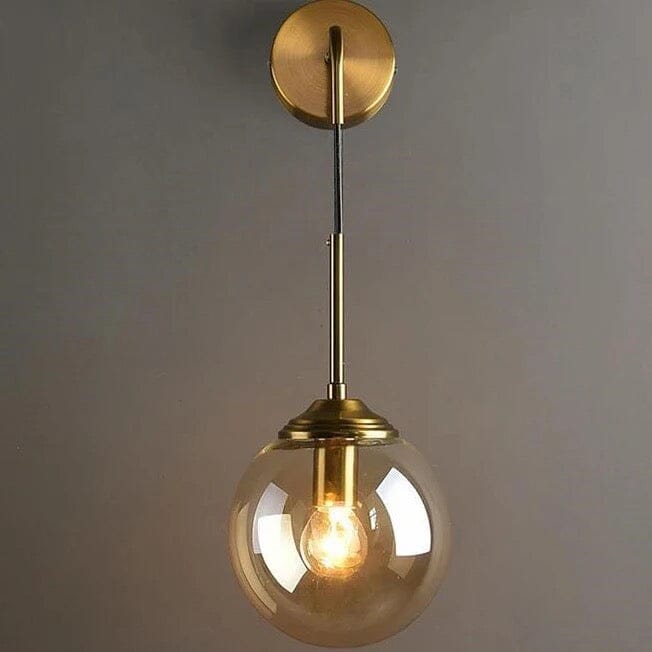 Elegant Eclipse Glass Hanging Wall Lamp