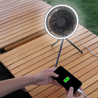 Portable Standing Multi-Function Camping Fan Light