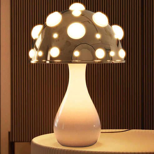 Lampe de table LED champignon créatif contemporain